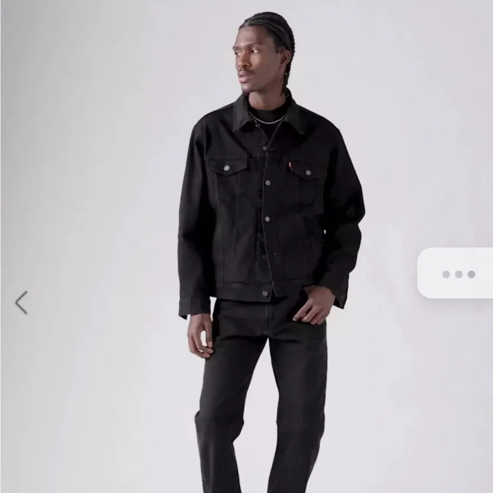 NWOT Levi's Black Denim Jacket for Men - Picture 6 of 7